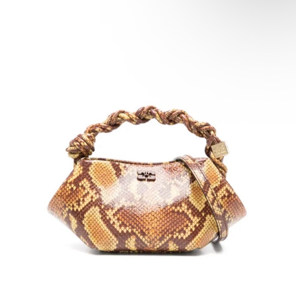 Brown Snakeskin Pattern Women Bag